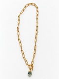 Prehnite Drop Chain Necklace